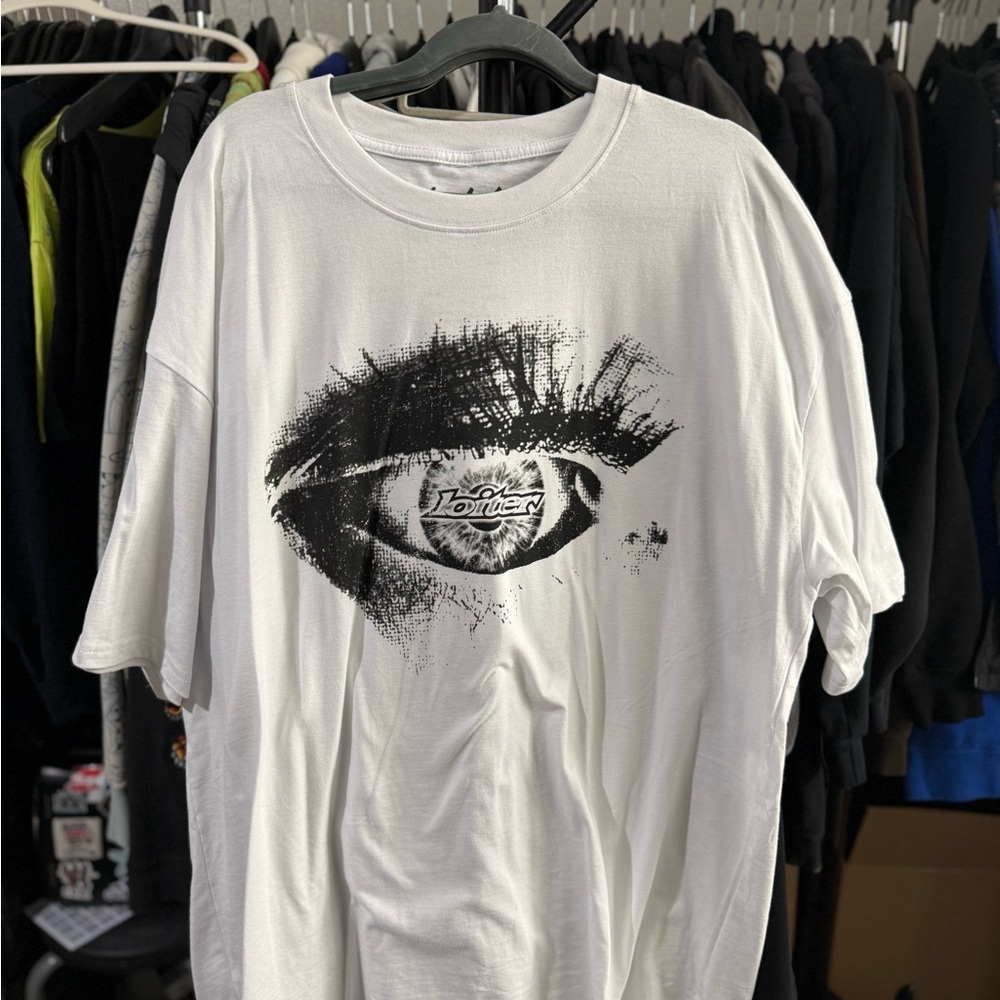 Loiter "All Seeing Eye" Mens 2XL T-Shirt in white